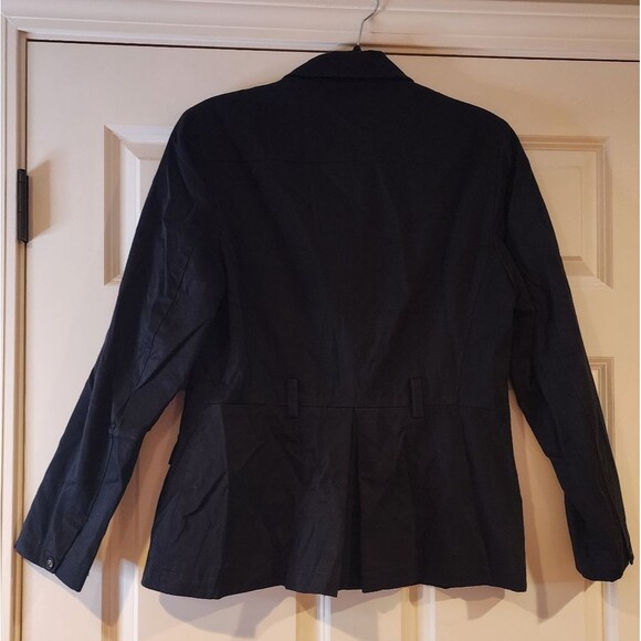 Signature by Larry Levine black lightweight lined button front jacket size 10 - Picture 7 of 7